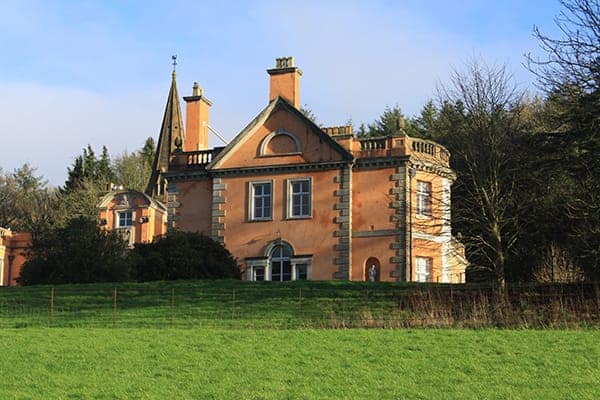 Large orange estate house, Maristow Devon