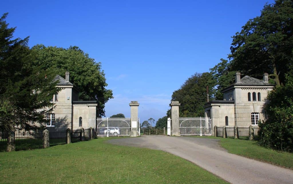 Two gatehouses at entrance to Maristow House
