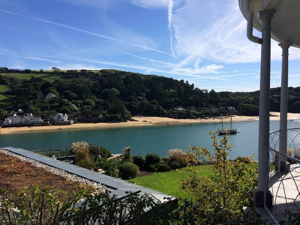 Garden Pavilion Summerhouse overlooking the estuary at Salcombe