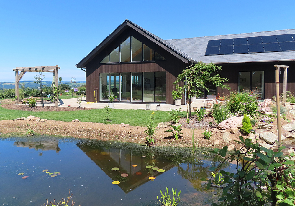 Passivhaus,Low-energy home,Tamar Valley landscape,Dark skies